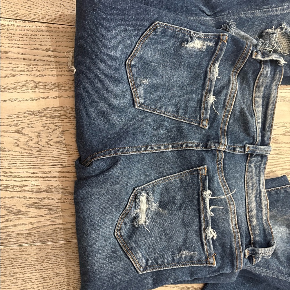 Flying Money Distressed Bell Bottoms - Picture 3 of 3